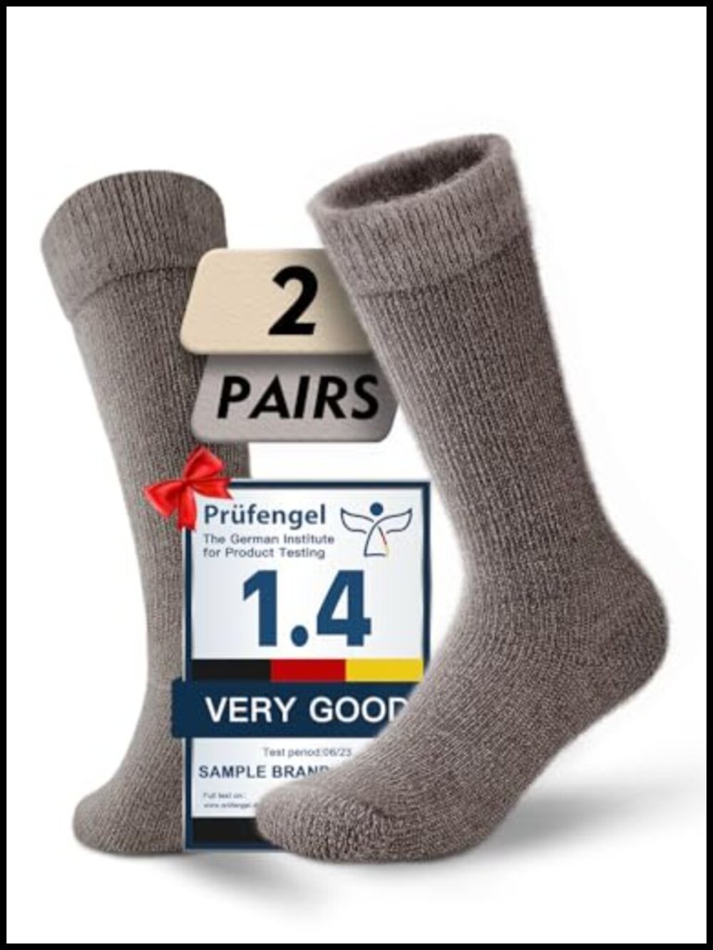 Baby Alpaca Wool Thermal Boot Socks for Men and Women, Hiking Winter